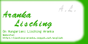 aranka lisching business card